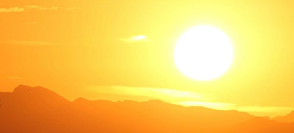 Blazing sunshine